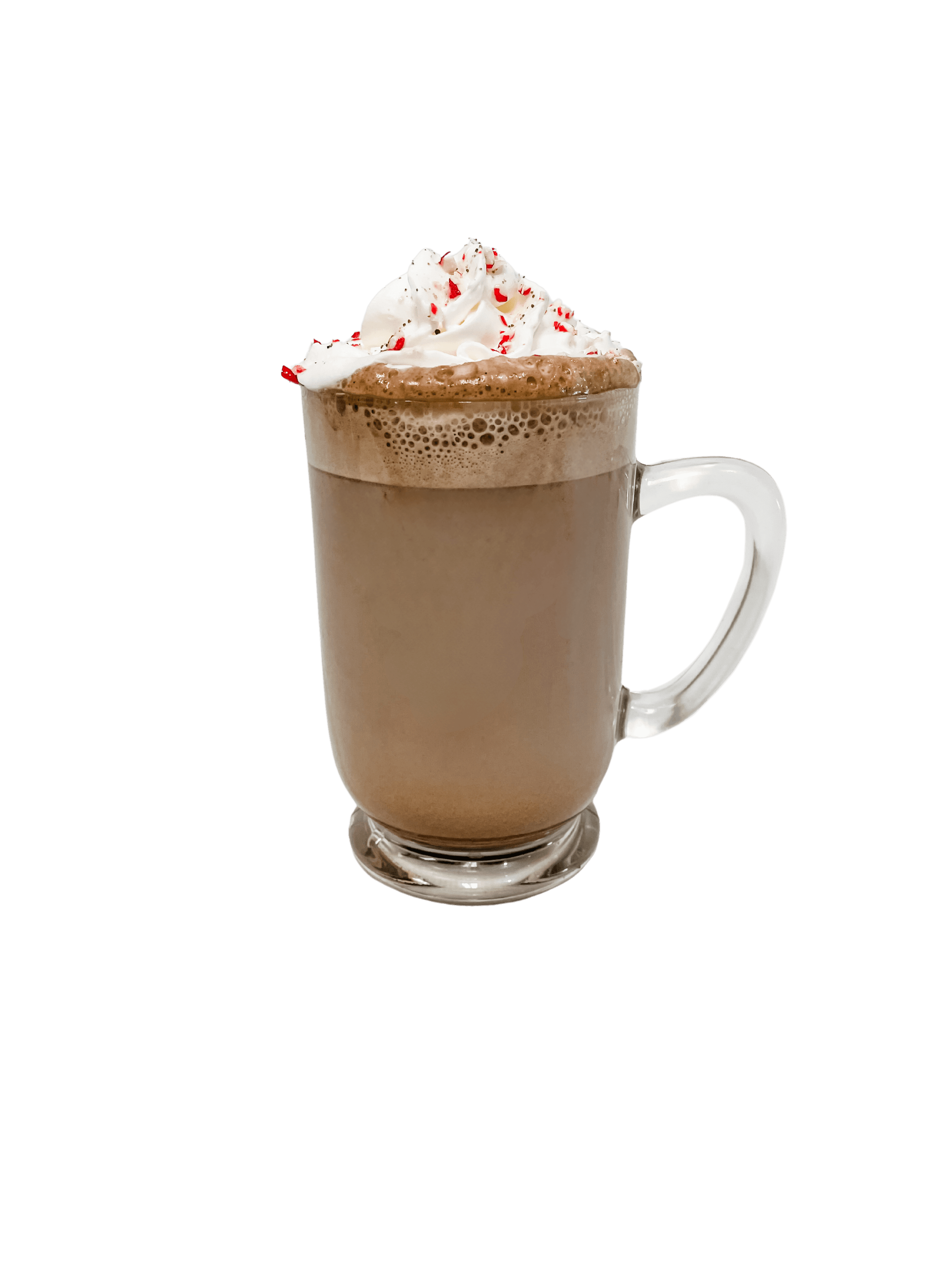 Candy Cane Cocoa Bombs